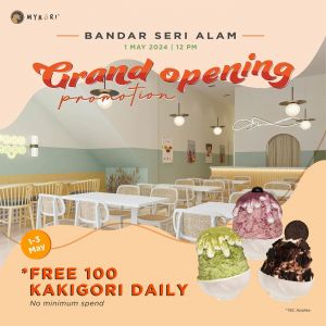 Join Mykori's Grand Opening in Bandar Seri Alam, Johor - Free Kakigori & More Deals! (May 1-7, 2024)