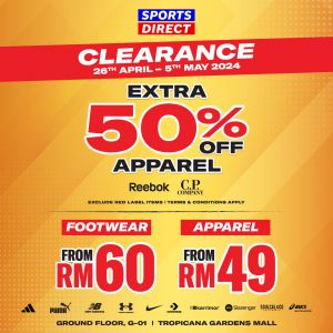 Massive Clearance Sale at Sports Direct Tropicana Gardens - Up to 50% Off Apparel & More!