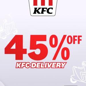 Enjoy 45% Off KFC Delivery! Exclusive Online Promotion via KFC App