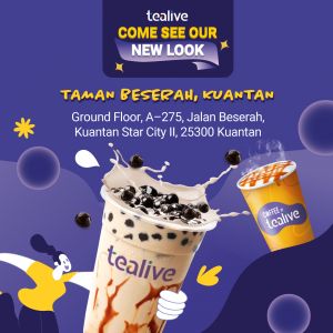 Tealive Taman Beserah, Kuantan Re-Opening: Buy 1 Get 1 Free Offer (May 8-10, 2024)!