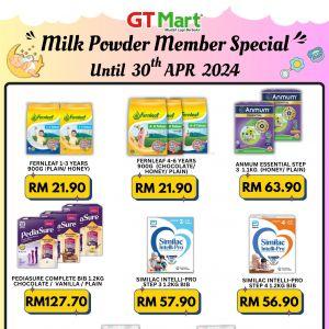 GT Mart Milk Powder Member Promotion - Exclusive Discounts Until 30 April 2024!