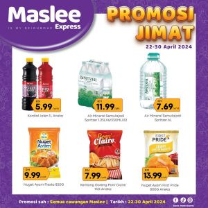Maslee Promosi Jimat Promotion (22-30 April 2024) - Save More at All Branches!