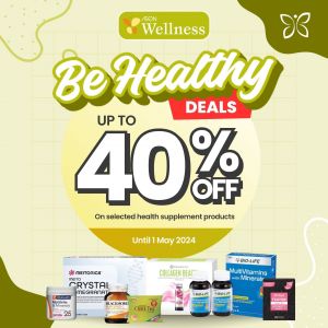 Save Up to 40% on Health Supplements at AEON Wellness (Until 1 May 2024) - Exclusive Member Deals!