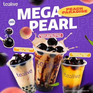 Introducing Tealive Mega Pearl Peach Paradise: New Limited Edition Drinks!