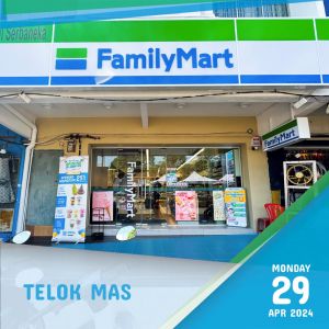 FamilyMart Telok Mas Grand Opening: Enjoy 25% Off with Membership from April 29 to May 26, 2024!