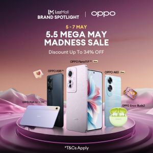 OPPO 5.5 Sale on Lazada: Up to 34% Off on May 5-7, 2024