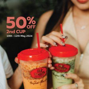 Chatramue Mother's Day Promotion: Buy 1 Get 2nd Cup 50% Off (10-12 May 2024)