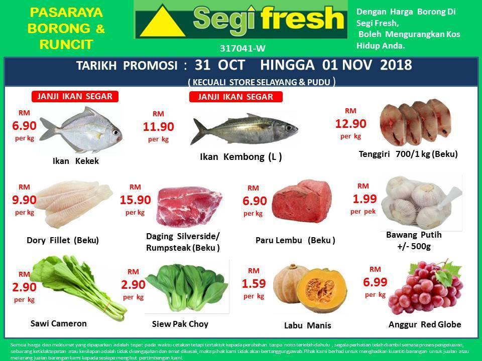 Segi Fresh Promotion (31 October 2018 - 1 November 2018)