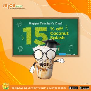 Celebrate Teacher's Day with 15% OFF Coconut Splash at Juice Works - 16-17 May 2024
