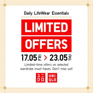 UNIQLO Promotion: Daily LifeWear Essentials Offer from 17-23 May 2024
