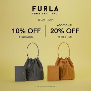 Furla Sale at Johor Premium Outlets: Enjoy Up to 20% Off from 22 May - 3 June 2024