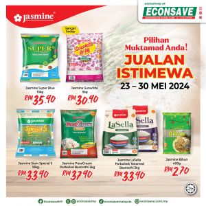 Econsave Jasmine Promotion: Great Prices on Jasmine Rice from 23-30 May 2024