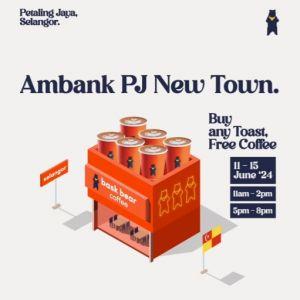 Bask Bear Coffee PJ New Town Opening: Free Coffee with Any Toast Purchase from 11-15 June 2024