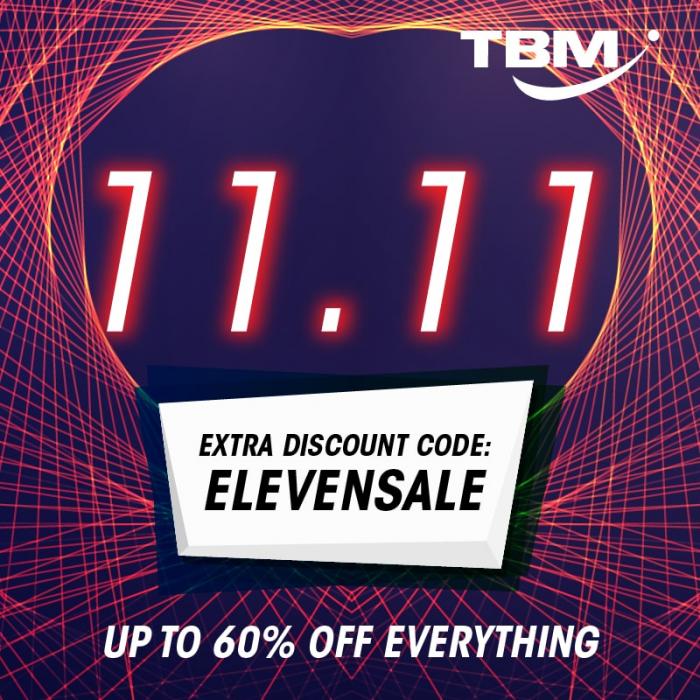 TBM Online 11.11 Sale (9 November 2018 - 11 November 2018)