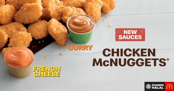 McDonald's Chicken McNuggets New Curry Sauces