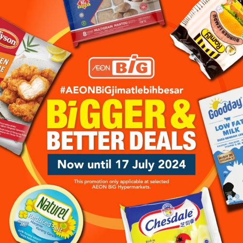 AEON BiG Promotion Bigger & Better Deals on Groceries (Until 17 July 2024)