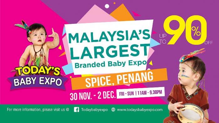 Today's Baby Expo Discount up to 90% at Spice Penang (30 November 2018 - 2 December 2018)