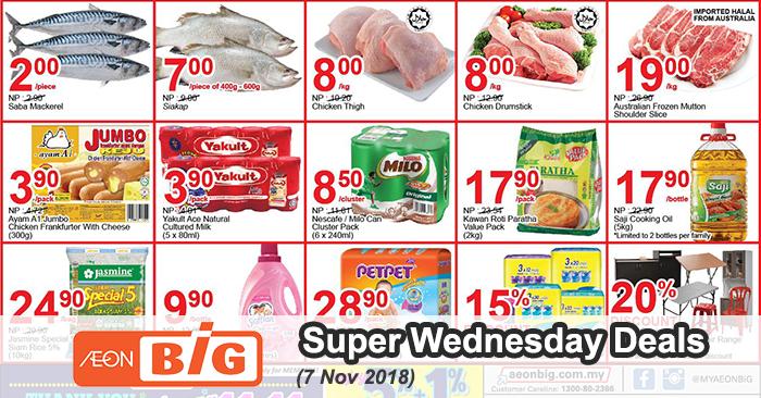AEON BiG Super Wednesday Promotion (7 November 2018)