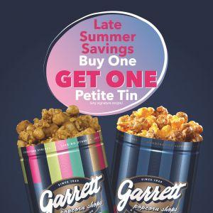 Garrett Popcorn Late Summer Savings: Buy 1 Get 1 FREE (2-11 August 2024)