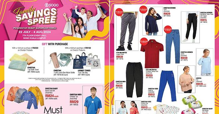 SOGO KL Promotion: Family Savings Spree Deals (22 July - 4 August 2024)