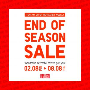 UNIQLO End of Season Sale: Up to 50% Off on Clothing (2-8 August 2024)