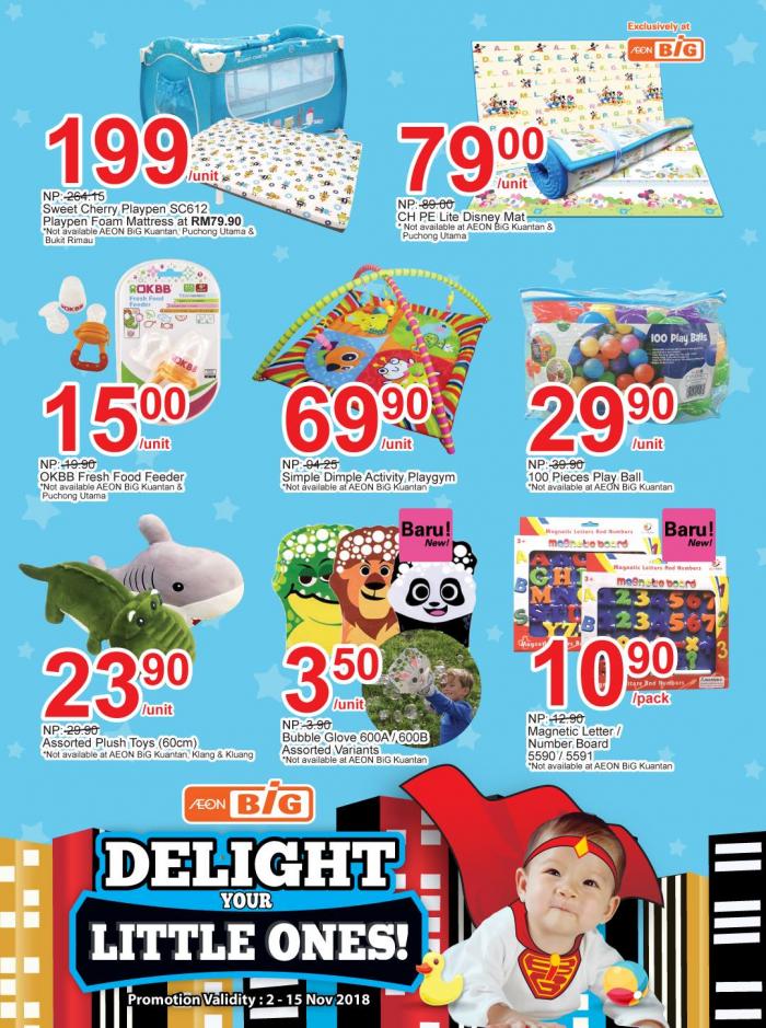 AEON BiG Baby Products Promotion (until 15 November 2018)