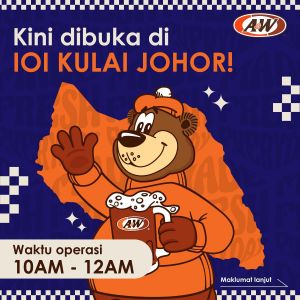 A&W IOI Kulai Grand Opening: Free Vouchers & Tote Bags (16-17 Aug 2024)