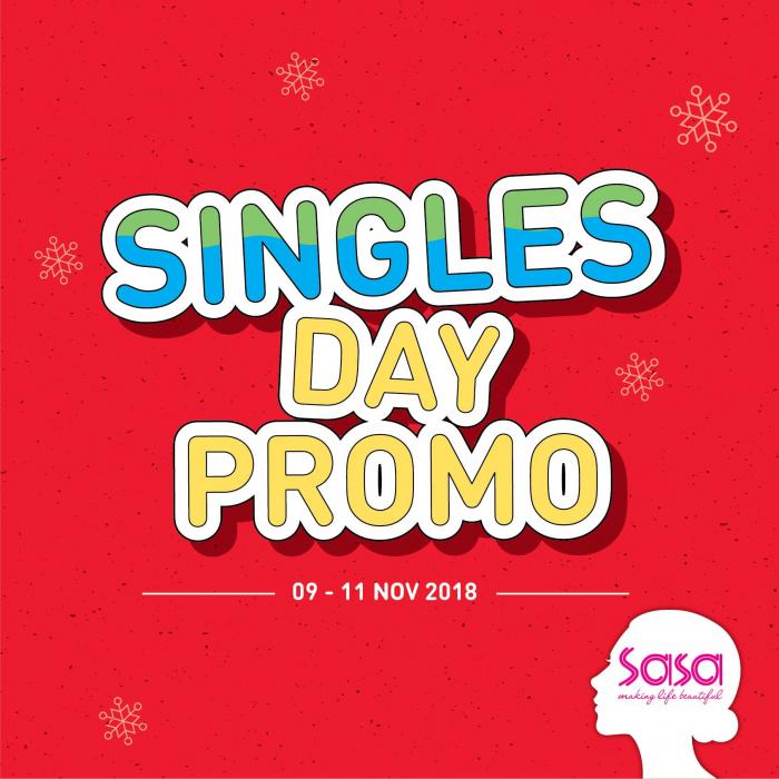 Sasa Singles Day Promotion (9 November 2018 - 11 November 2018)