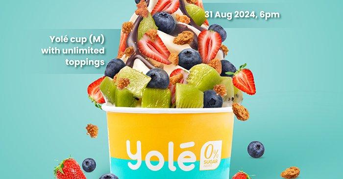 Yolé Merdeka Promotion: RM6.70 for Unlimited Toppings on 31 August 2024