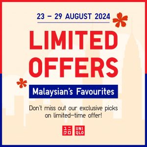 UNIQLO Sale: Malaysian Favourites Limited Offers (23-29 August 2024)
