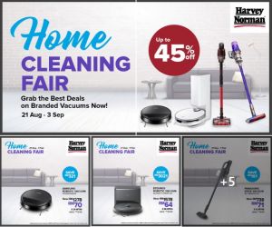 Harvey Norman Promotion: Home Cleaning Fair Up To 45% OFF (21 August - 3 September 2024)