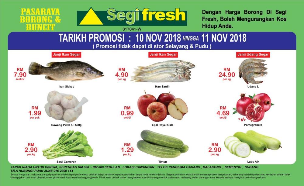 Segi Fresh Weekend Promotion (10 November 2018 - 11 November 2018)