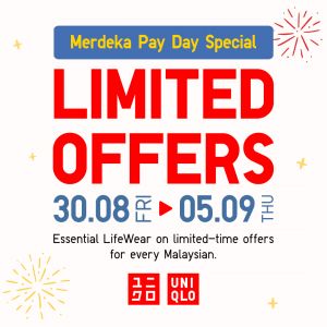 UNIQLO Merdeka Payday Sale (30 August - 5 September 2024)