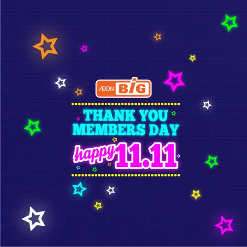 AEON BiG 11.11 Thank You Members Day Promotion (11 November 2018)