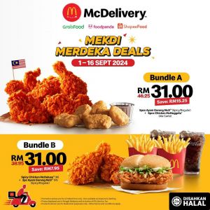 McDonald's McDelivery Merdeka Promotion: Save Big with Bundle Offers from 1-16 September 2024