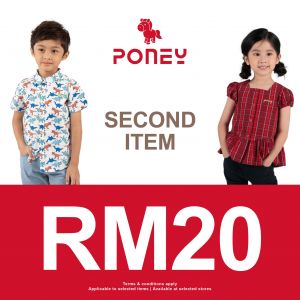 Poney Malaysia Day Sale 2024: Get Your Second Item for RM20 (13-16 Sept 2024) – Don’t Miss Out!