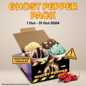 Baskin Robbins Ghost Pepper Pack: Try the Spicy Ghost Pepper Chocolate Ice Cream (1-31 October 2024)