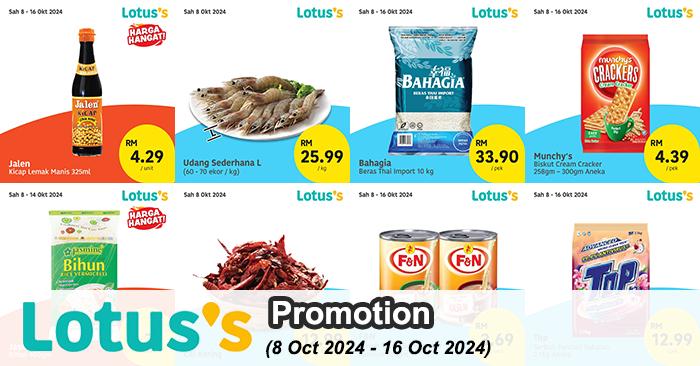 Lotus’s Lebih Murah Promotion: Save Big on Groceries and Essentials (8-16 October 2024)