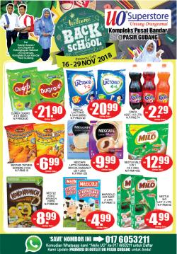 UO SuperStore Pasir Gudang Back to School Promotion (16 November 2018 - 29 November 2018)