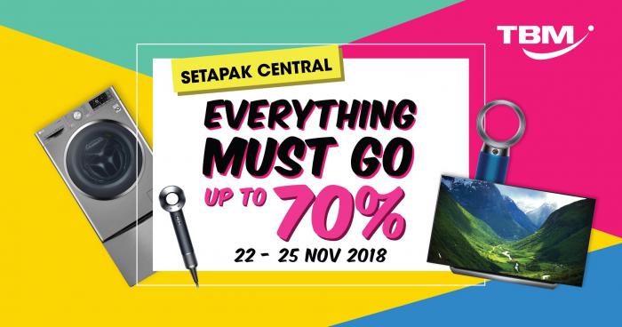 TBM Clearance Sale at Setapak Central (22 November 2018 - 25 November 2018)