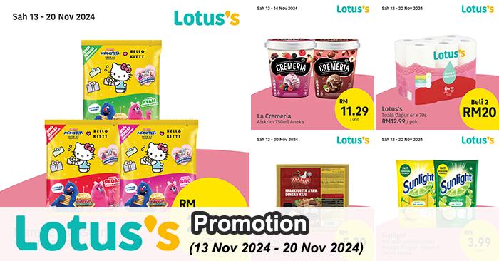 Lotus's Lebih Murah Promotion: Massive Discounts on Groceries (13-20 Nov 2024)