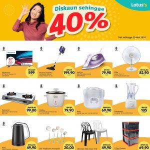 Lotus's Press Ads Promotion (14-20 Nov 2024): Discounts Up to 40% on Home Essentials