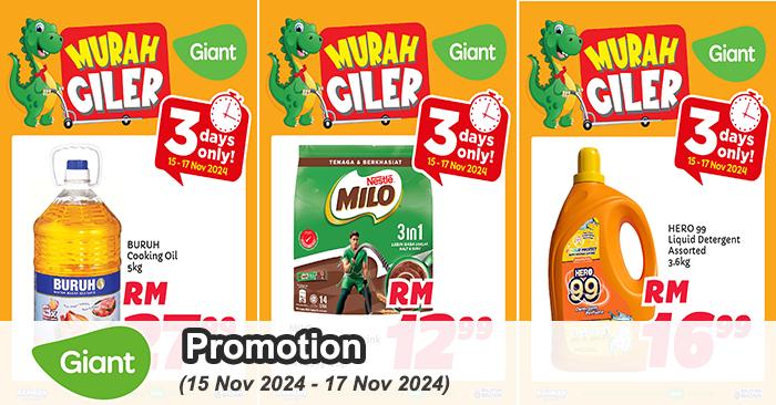 Giant Promotion: Murah Giler Deals (15-17 November 2024)