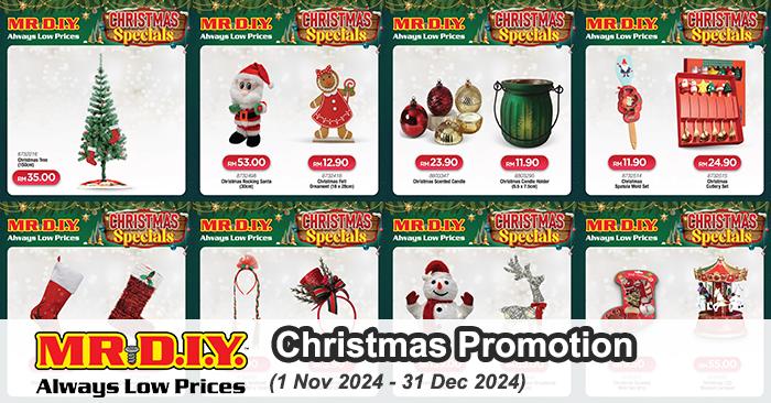 MR DIY Christmas Promotion (1 Nov - 31 Dec 2024)