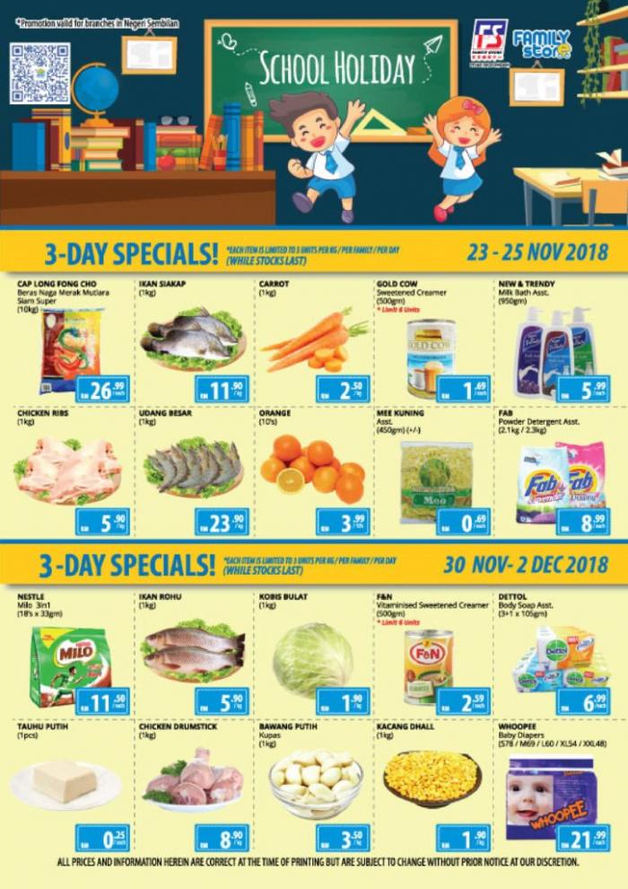 Family Store November Special Promotion (20 November 2018 - 5 December 2018)