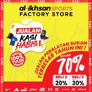 Al-Ikhsan Sports Clearance Sale: Up to 70% OFF + Extra Discounts (25 Dec 2024 - 1 Jan 2025)
