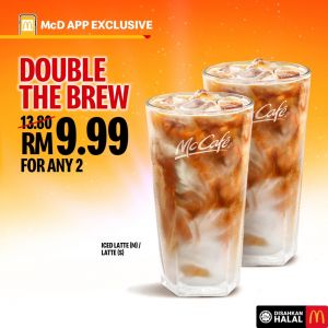 McDonald’s Double the Brew Promotion: 2 Lattes for RM9.99!