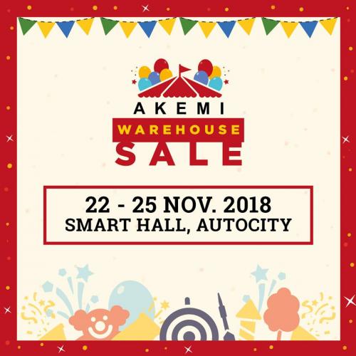 AKEMI Warehouse Sale As Low As RM5 at Smart Hall Autocity (22 November 2018 - 25 November 2018)