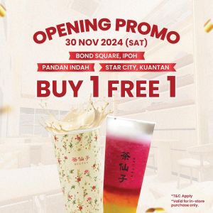 Beutea Opening Promotion: Buy 1 Free 1 at Ipoh, Pandan Indah, and Kuantan (30 Nov 2024)
