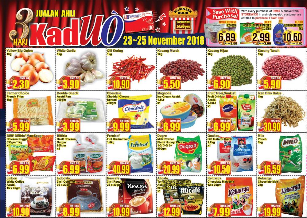 UO SuperStore Angsana Mall Ipoh Kad UO Members Day Promotion (23 November 2018 - 25 November 2018)